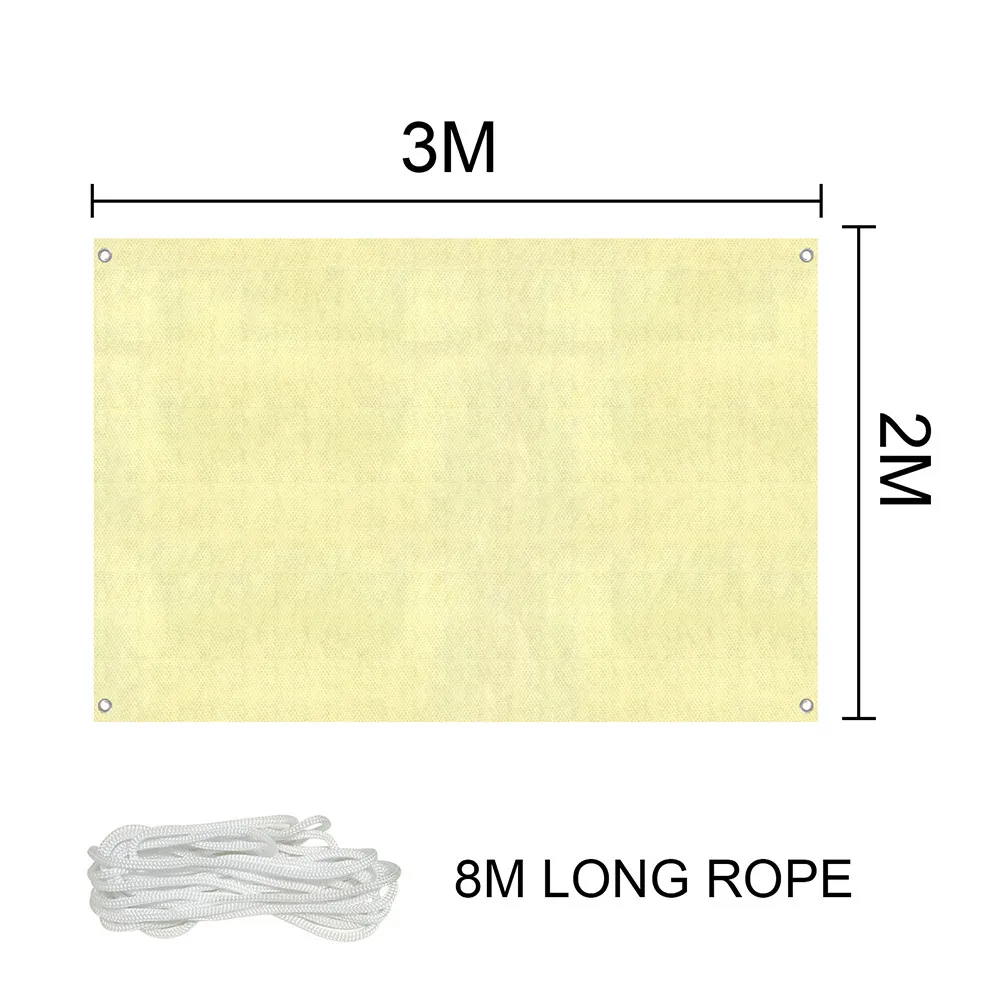90 UV Block Sunblock Shade Cloth Awning Garden Screen Sun Shade Tool Washable 4Size Accessories Patio Replacement