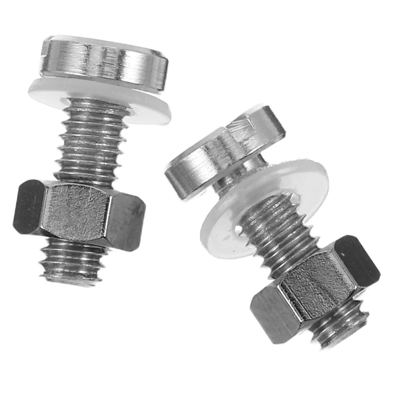 

2 Pcs Record Machine Installation Screws DIY Turntable Kit Cartridge Assembly Audio Headshell Suite Vinyl Player Parts
