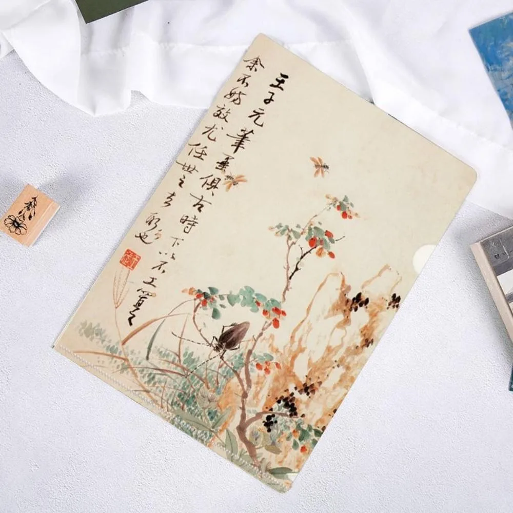 

Novetly Storage Bag L Shaped Folder Documents Presentation Folder A4 File Folder Archaic Prosody Series Paper Organizer Student