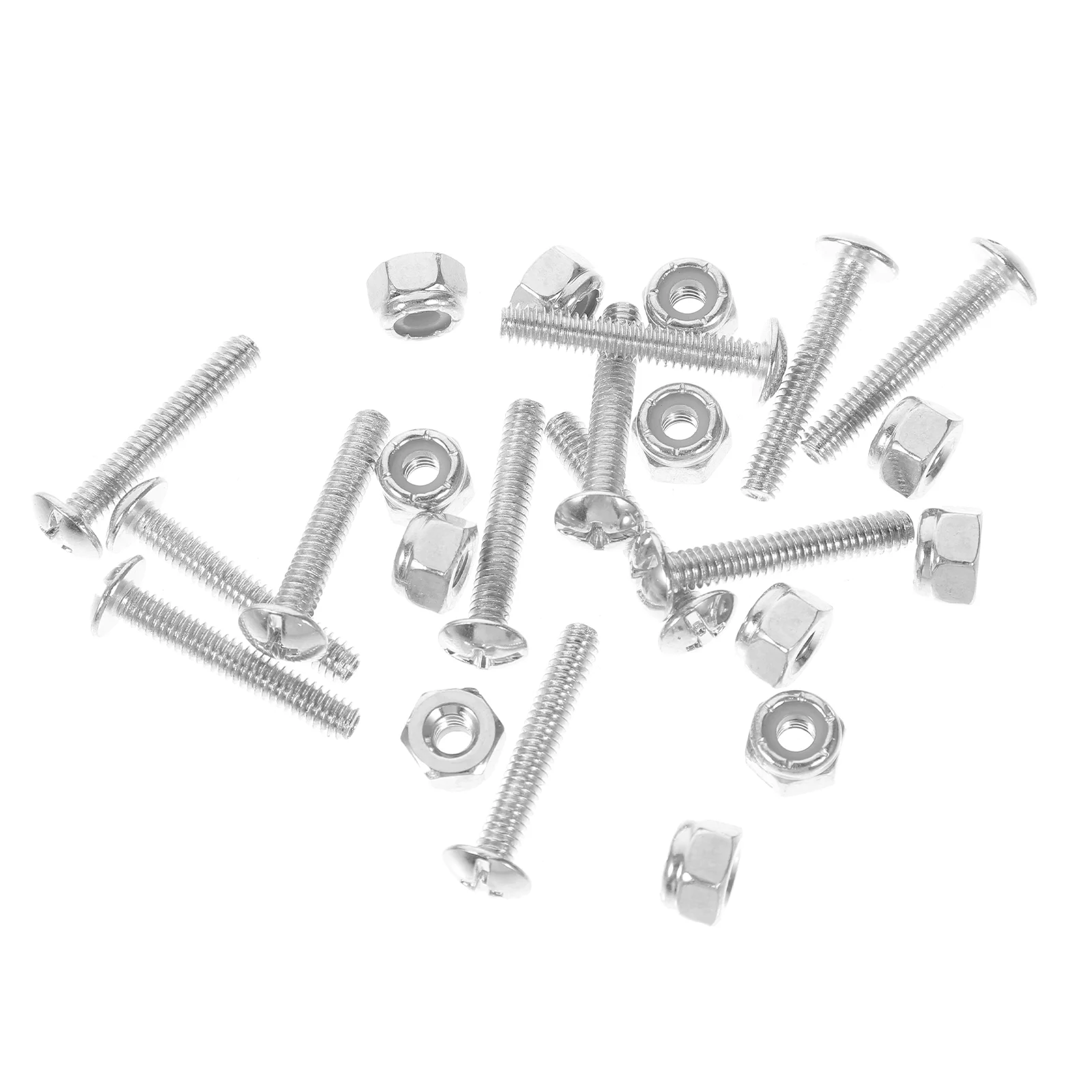 12 Pcs Table Football Screws Fixing for Foosball Bolt Fastener Nut Galvanized