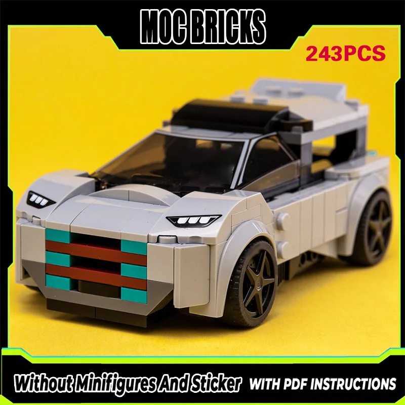 

Speed Racing Car Model MOC Building Bricks Urban Cross Vehicle Modular Technology Gifts Holiday Assemble Children Toys Suit