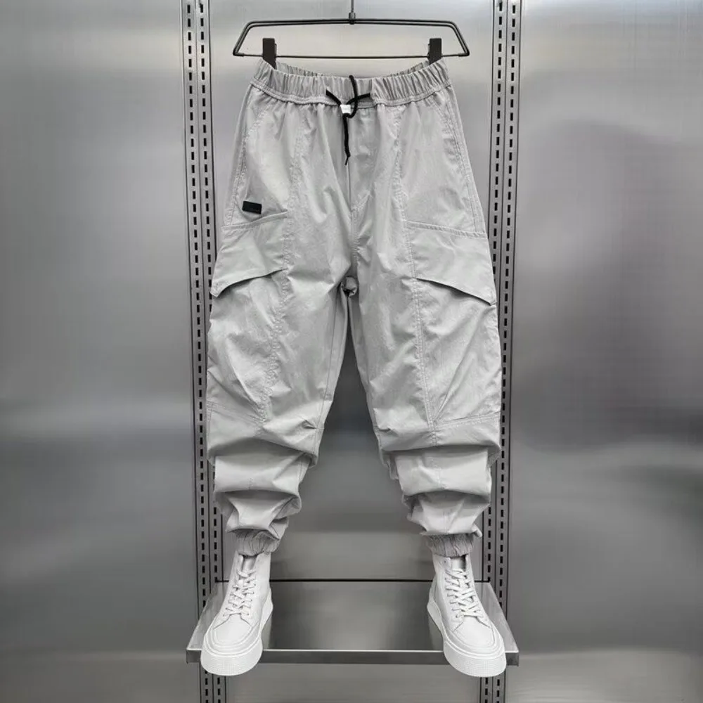 High Street Apparel Men's Ruffian Handsome Slacks Invisible Open Crotch Outdoor Sex Big Pocket Overalls Loose Exotic Long Pants