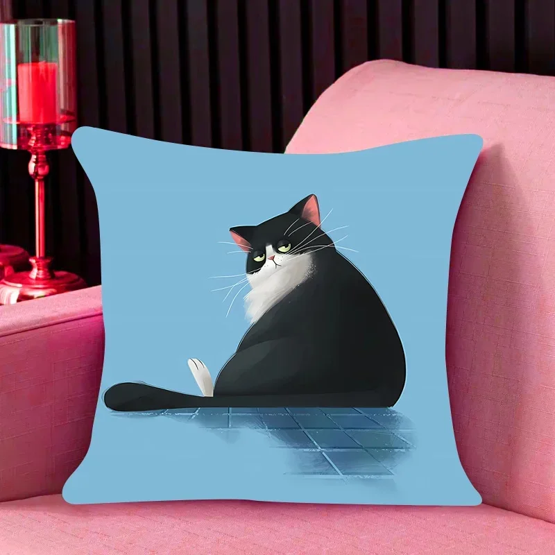 Home decor Pillow Cover iving room bedroomo office car 50x50 Dakimakura cat Luxury Fashion Throw Pillows Square Pillowcase