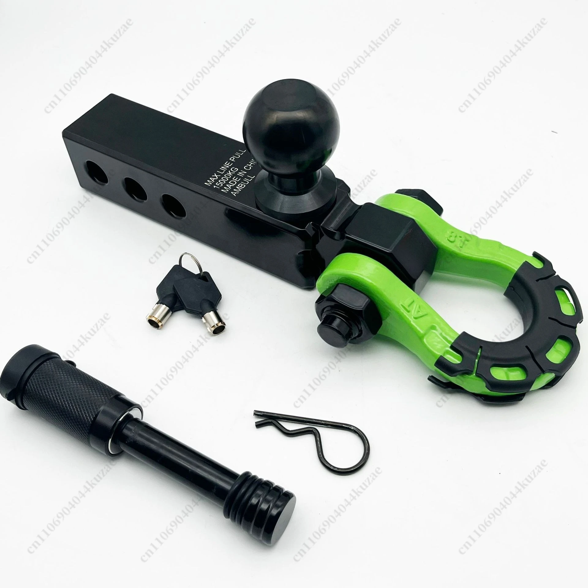 Universal Square Mouth Solid Off-Road Trailer Arm, Extended Trailer Hitch Hook With Ball Head Heavy Duty Tow Accessory