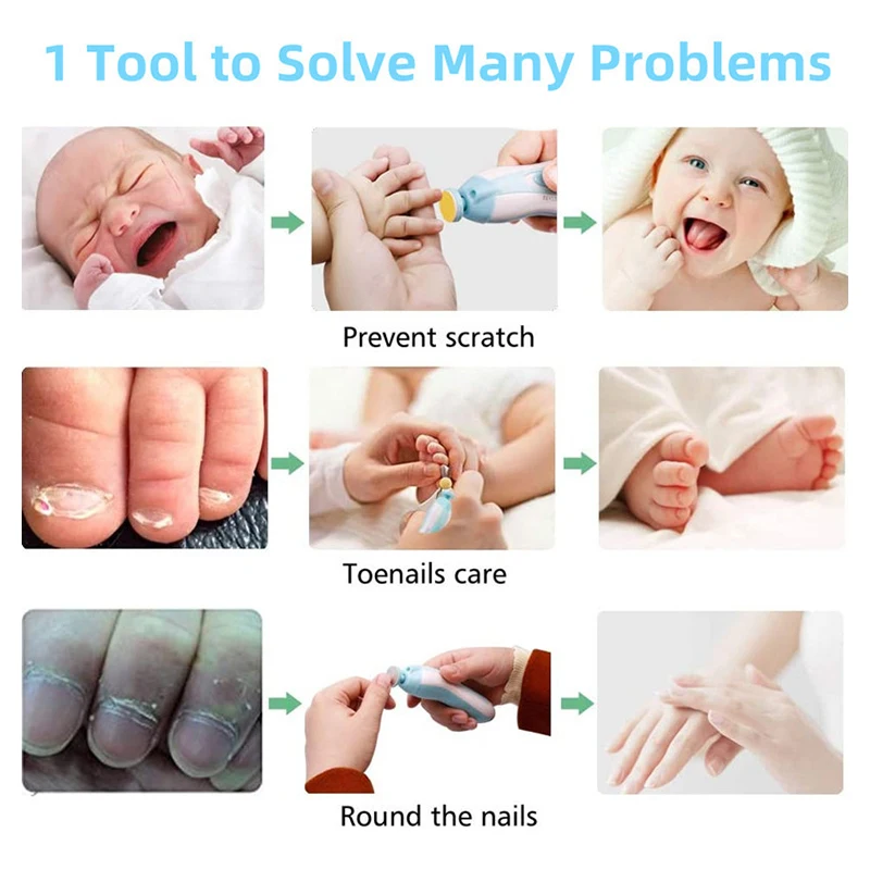 6 قطعة منصات ملف الطفل مسمار المتقلب استبدال رأس مطحنة وسادة كليبرز الكهربائية رؤساء القرص الصنفرة الرضع حديثي الولادة البولندية تو