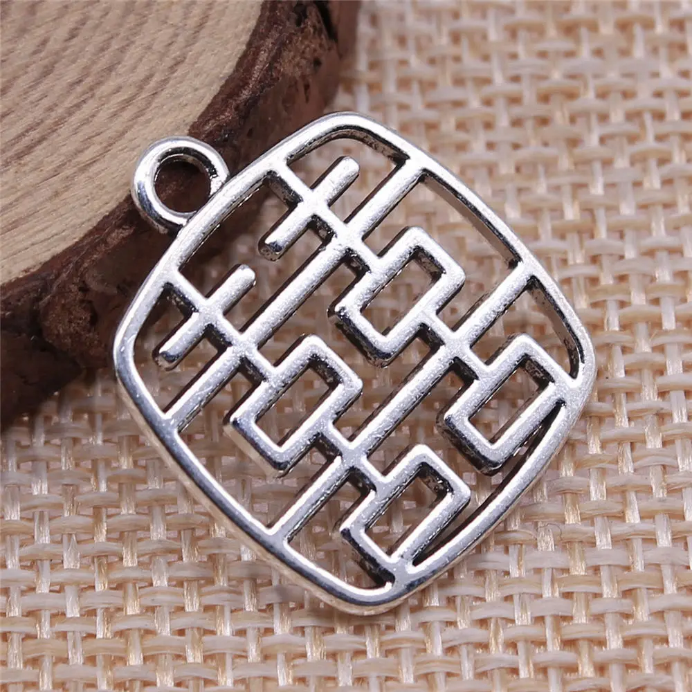 Charms Jewellery Pendant Chinese Characters Cute
