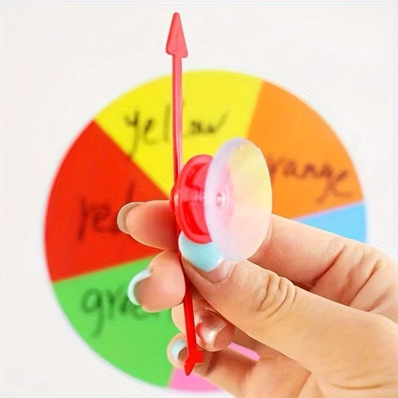 مجموعة واحدة من الدوار المغناطيسي الملون |   أداة ألعاب تعليمية للفصل الدراسي مع سطح قابل للمسح، تتضمن مؤشر وعلامة