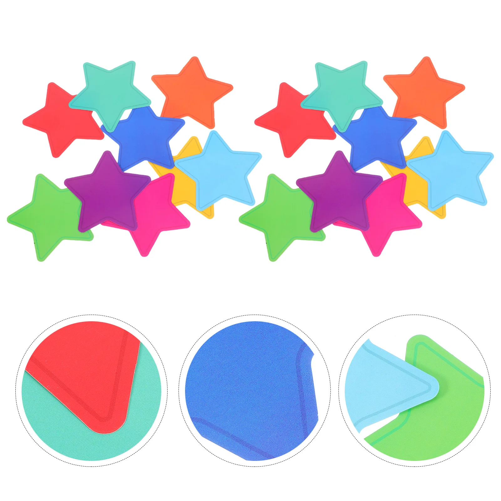 

108pcs Star Cutouts Bulletin Board Decor Colorful Paper Shapes For Classroom Wall Decoration Diy Craft Projects Party Supplies