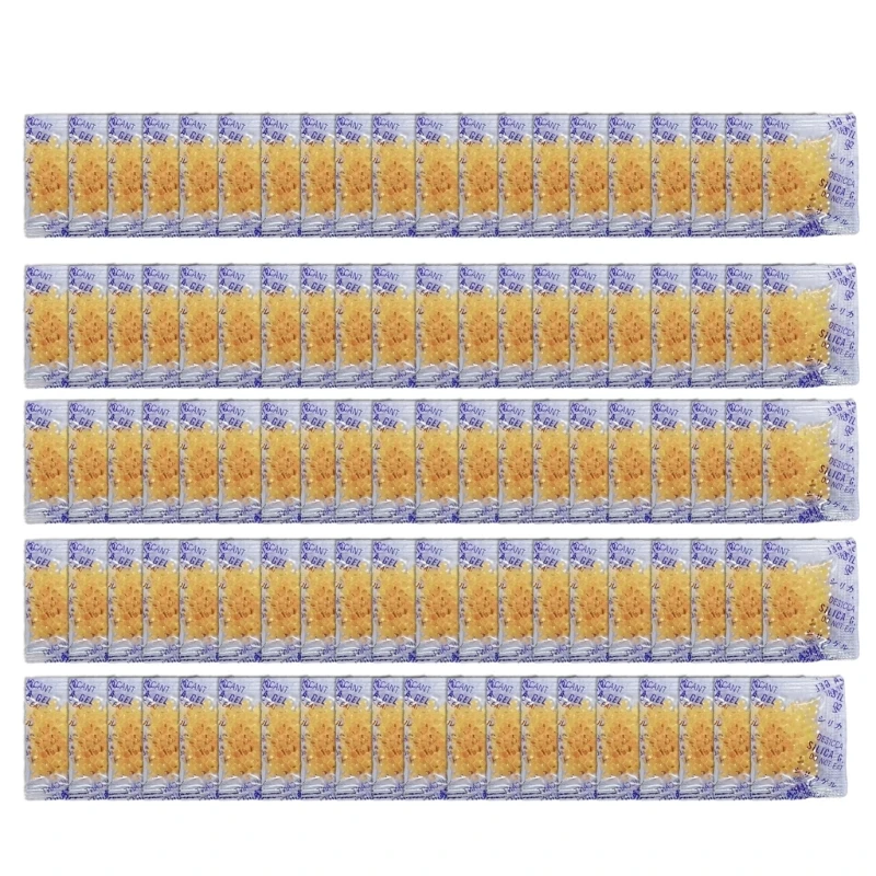 100Pieces Silica Gel Packets for Food Preservations and AntiHumidity Solution