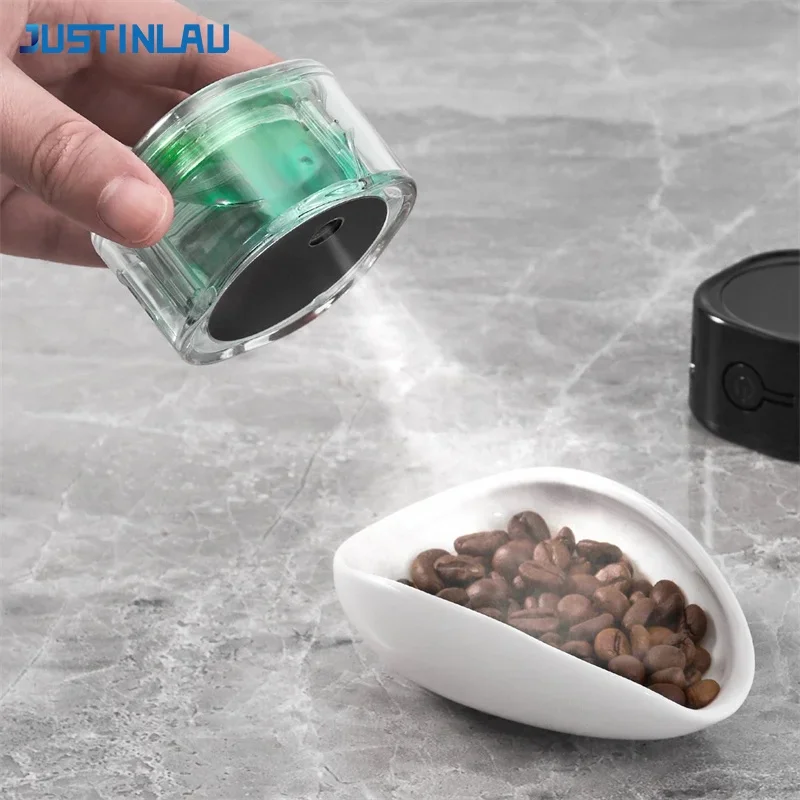 JUSTINLAU Electric Coffee Bean Atomizer Magnetic Base Rechargeable sprayer Anti-Static Automatic Spray Bottle Coffee Accessories