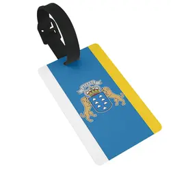 Spain Flag Oceano Canary Islands Luggage Tags Suitcase Accessories Travel Baggage Boarding Tag Portable Label Holder ID Name