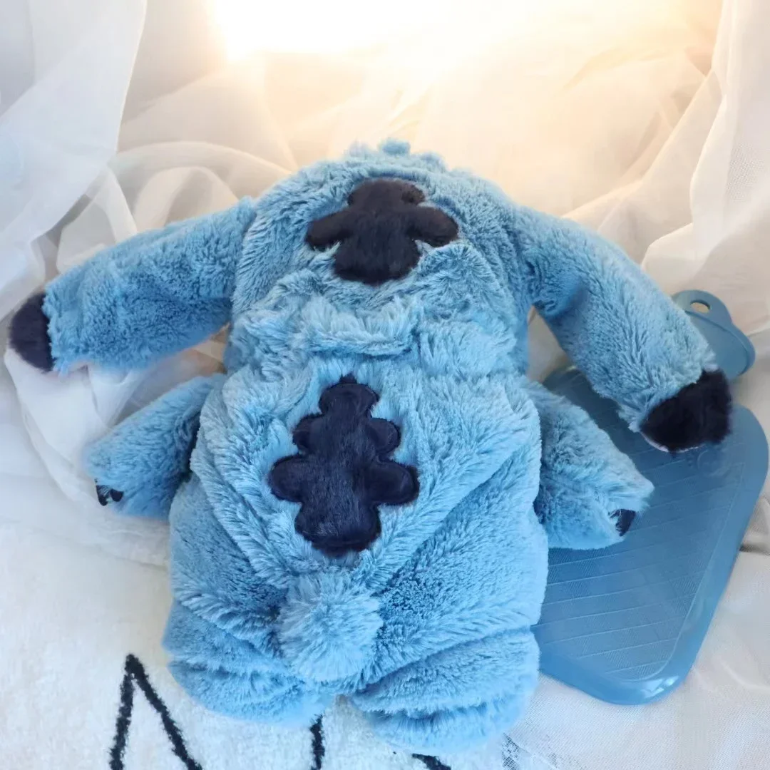 MINISO Disney Stitch Anime Hand Warm Bottle, Hot Water Girls Bottles Turo Lilo & Stitch Women Warmer Monster Plush Toys Gifts