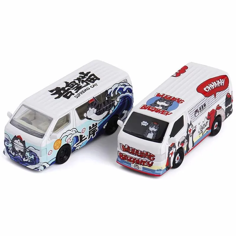 MASSDI Model 1:64 Hiace Van Alloy Car Model