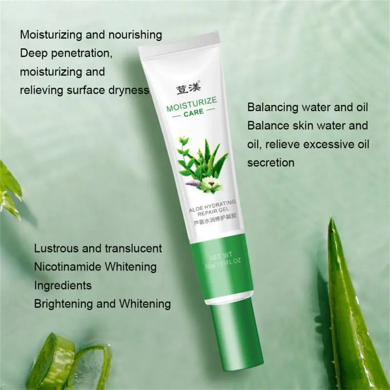 Natural Aloe Vera Gel Sunburn Repair Shrink Pores Repair Skin Care Sleep Natural Plants Skin Care Moisturizing Aloe Vera