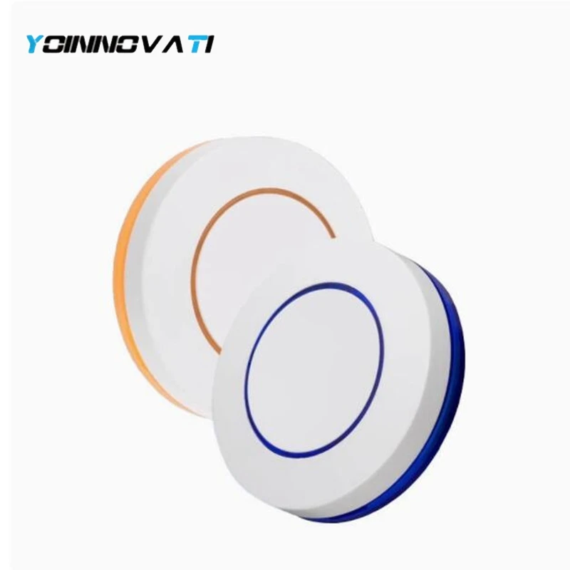 1 Button Round 433mhz EV1527 Learning Code Remote Control Doorbell 433 Mhz Transmitter For Learning Type Host