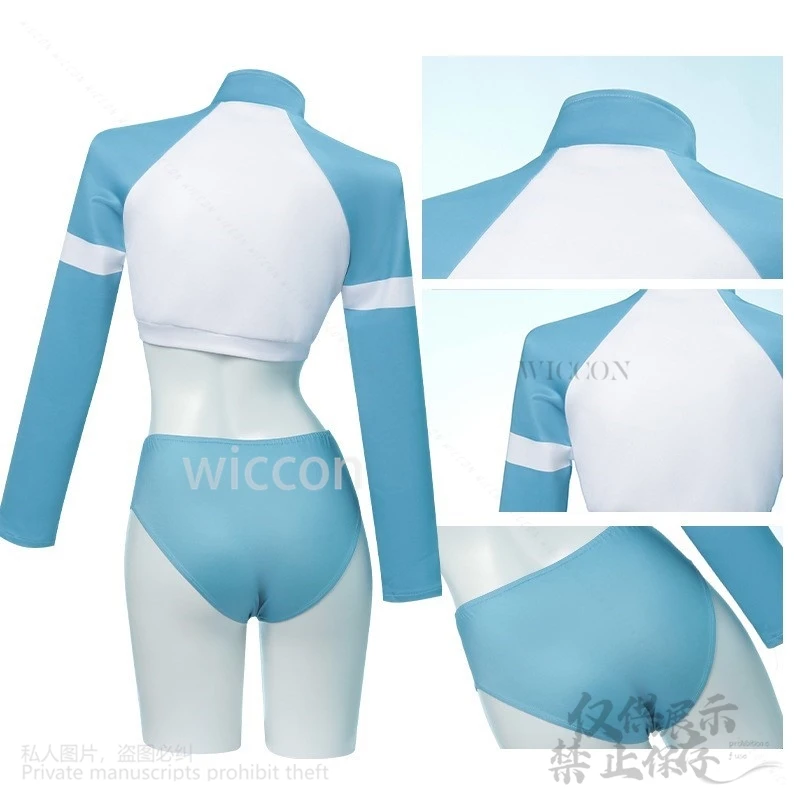 Anime Game Blue Archive Cosplay Sorai Saki Costume Summer Uniform Swimsuit Hot Girls Y2k Streetwear Wigs Jirai Kei Customized