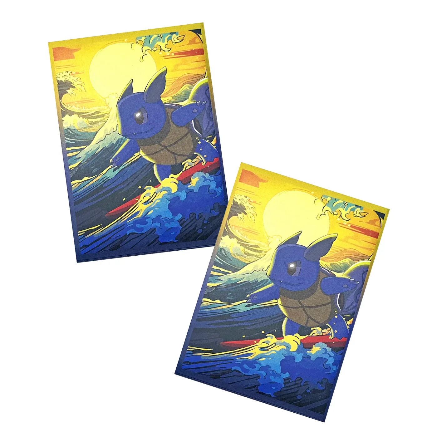 60 Stück 66x91mm Standardgröße Kartenschutzhüllen Tortoise Great Wave Brettspiel-Kartenhüllen Spielkarten-Schutzhüllen TCG Kartenabdeckung Pkm/MTG – Detail 2