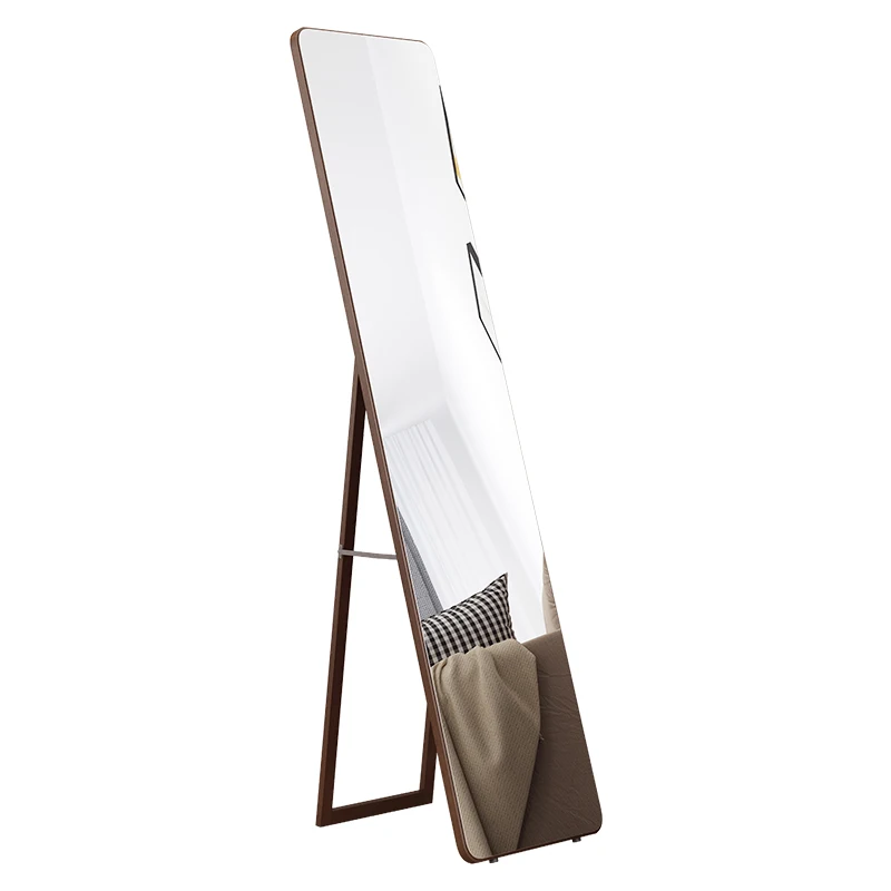 

Solid wood borderless full-length mirror, wall-mounted full-length mirror for home use