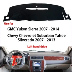 : TAIJS Factory Classic Leather Car Dashboard Cover For Chevrolet Silverado Sierra2007-2014 Tahoe Suburban 07-14 Left hand drive