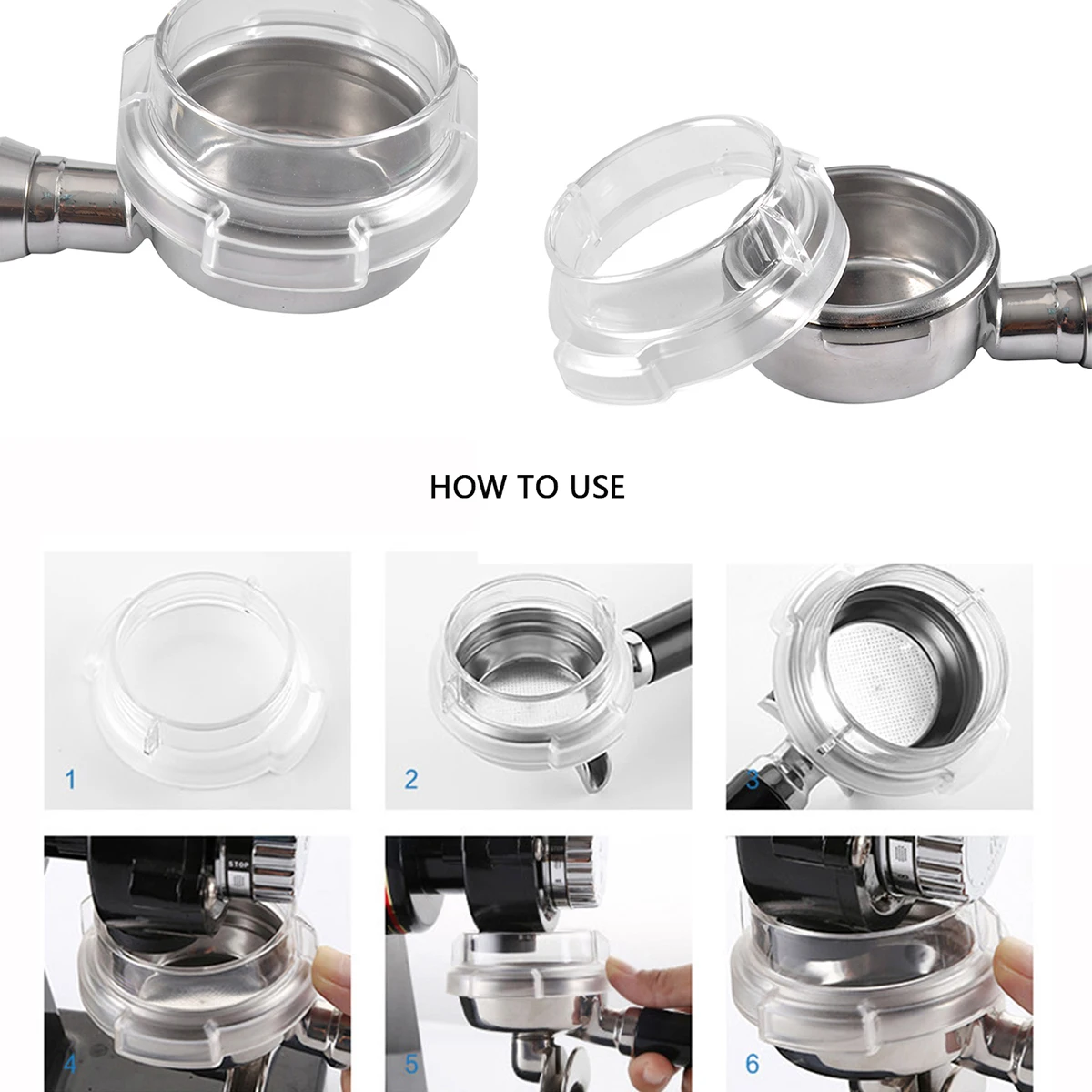 Embudo Dosificador de 58 mm para Máquinas de Espresso, Evita Derrames de Café, Fácil de Limpiar, Herramienta Duradera para Espresso