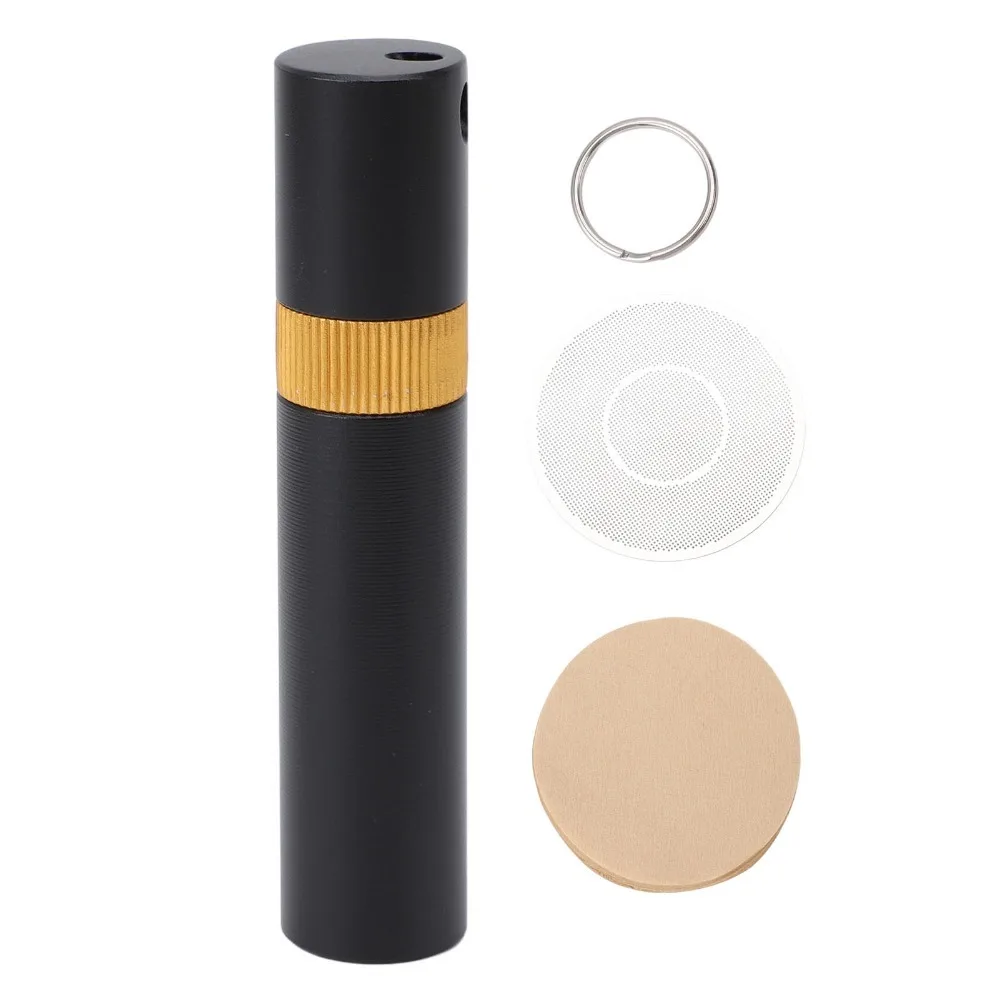 Lightweight Aluminum Alloy Coffee Stirrer Tool Keychain Attachment Stainless Steel Powder Stirring Needle 100 Pcs Filter Papers