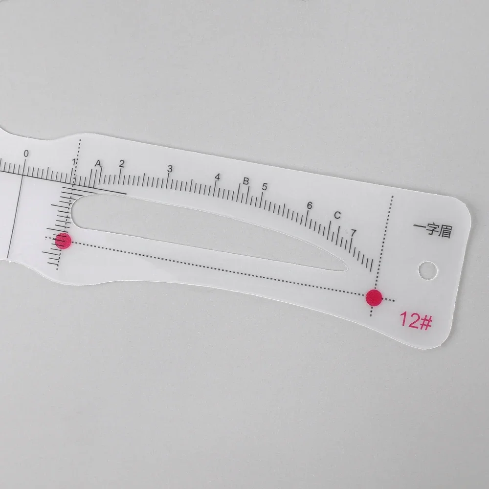 12-stijl Fixeerbare wenkbrauwstencil Kaartverzorging Brow Shaper-sjabloon Herbruikbare stickers Make-up Tekening Wenkbrauwstempel Schoonheidstools