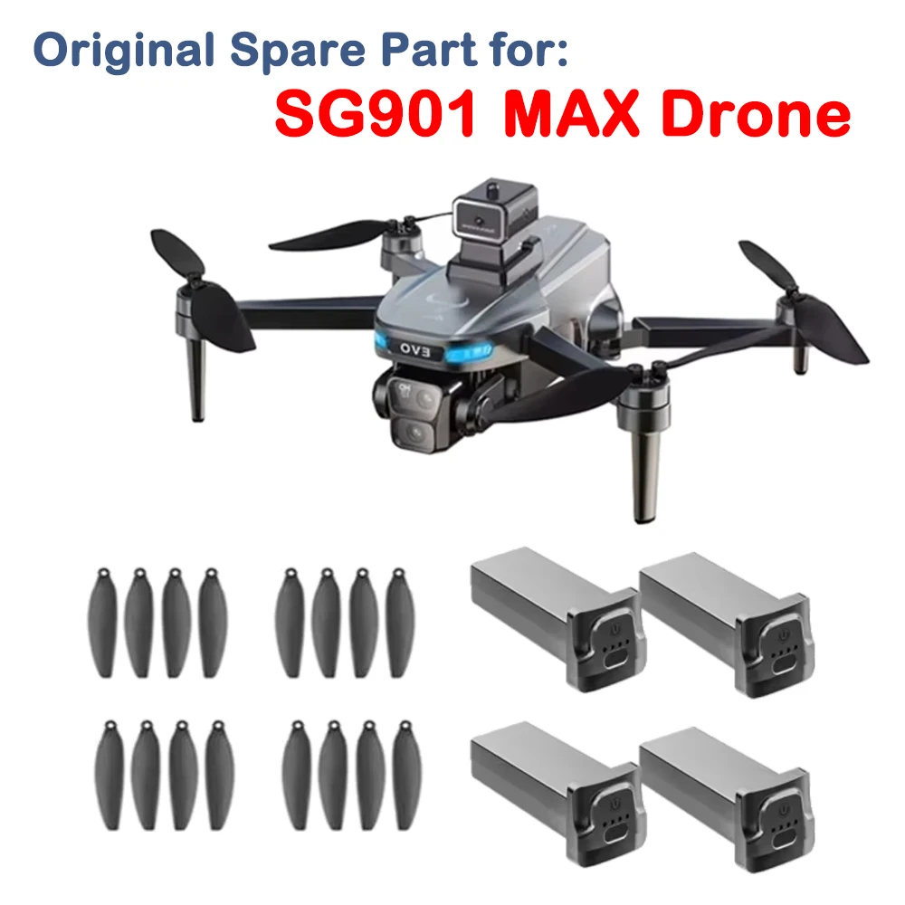 SG901 MAX Drone Original Spare Part SG901 MAX Propeller Blade / 3.7V 3800Mah Battery / USB Charger Cable Part SG901 Accessory