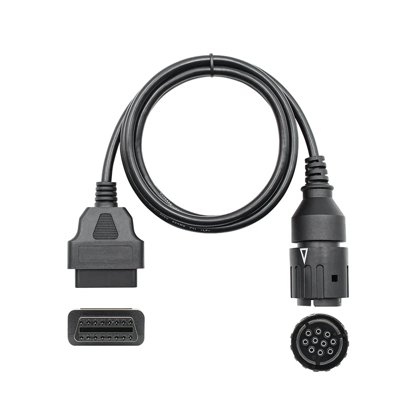 For BMW Motorcycles 10 Pin Adapter ICOM-D Cable For BMW 10Pin To 16Pin OBD2 Diagnostic Connector Motobikes OBD 2 Extension Cable