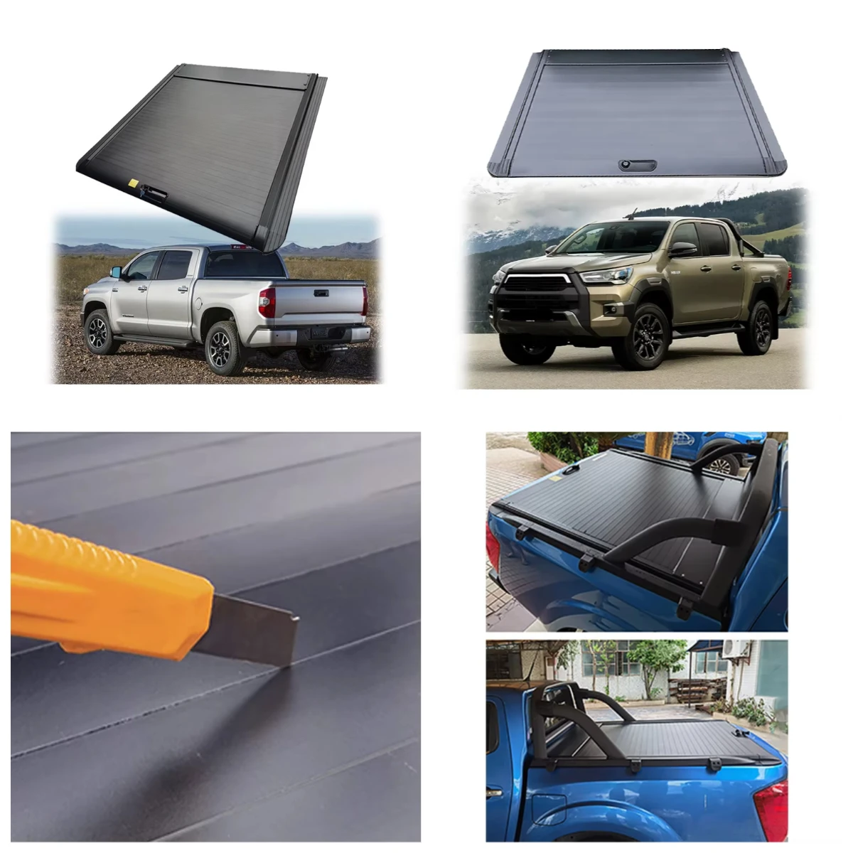 

Xiangta 4X4 Roller Shutter Retractable Tonneau Cover for 2012-2021 Tundra Pickup Truck Bed Lid Waterproof Similar Ranger