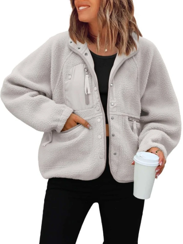 신상 여성용 단색 캐주얼 레트로 재킷 봄 가을 루즈핏 긴팔 버튼 여성 스포츠 재킷 코트 의류 상의