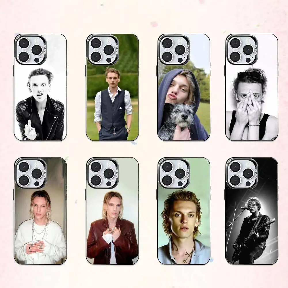 

Cool J-Jamie Campbell B-Bower Phone Case For iPhone17,16,15,14,13,12,11 Plus,Pro Max Colored Silver Plated Inside Cover
