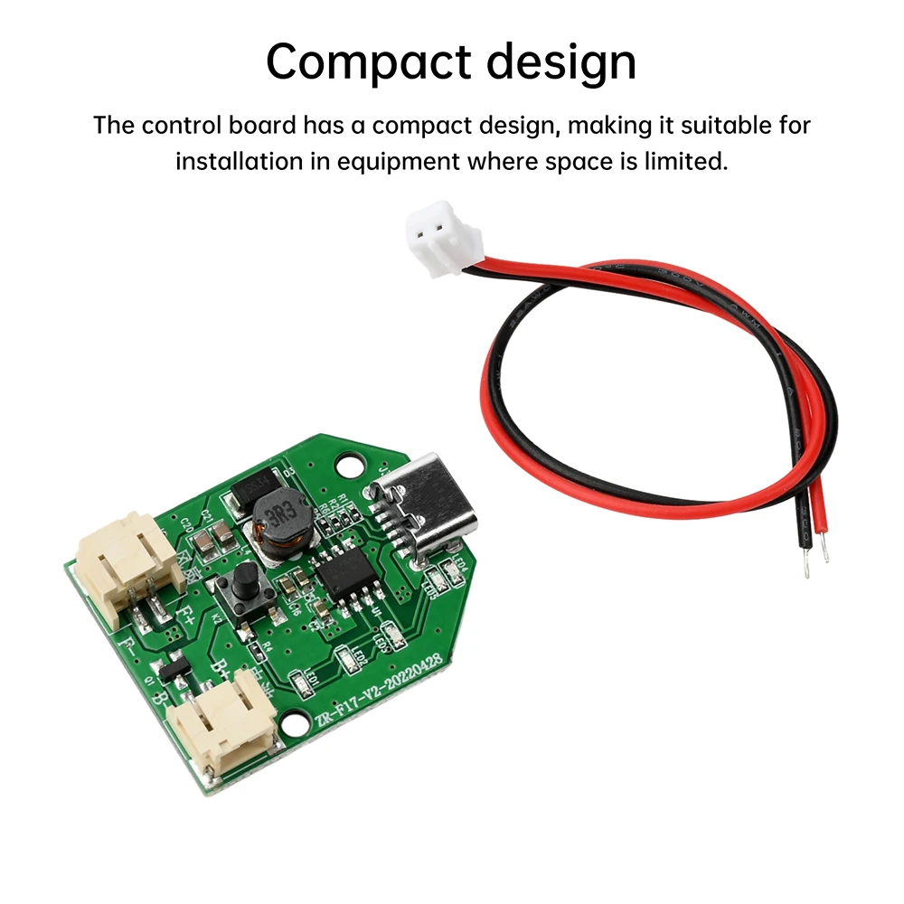 Fan Motor Speed Controller Board Three Speed Stepless Speed Regulation Charging Handheld Fan Control Board Type C Interface