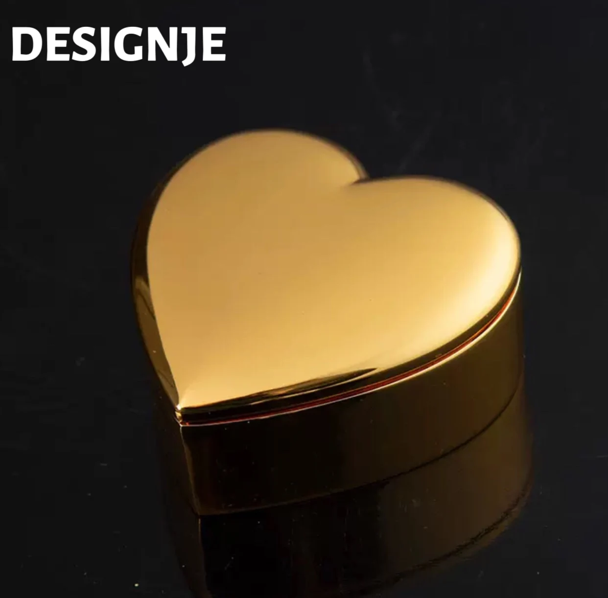 

Простая и стильная новая металлическая шкатулка для украшений в форме сердца, коробочка для колец, шкатулка для украшений, декоративная шкатулка для дома, коробка для хранения украшений.