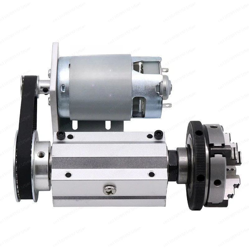 Micro Lathe Through-Hole Spindle Assembly for Woodworking Bead Machine, Lathe Parts