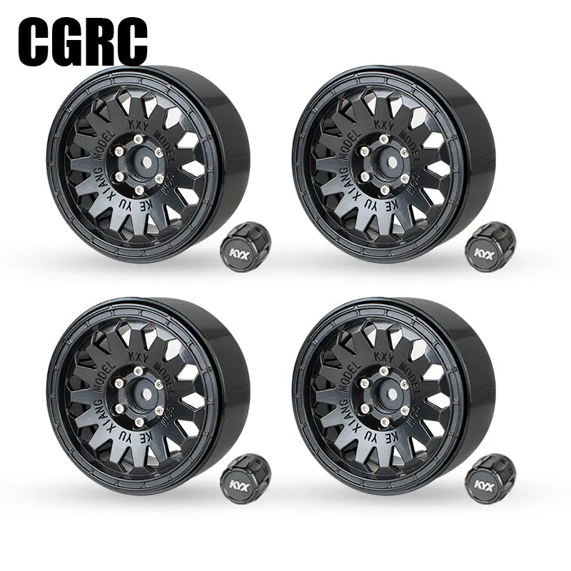 4PCS Aluminum Alloy 2.2 Beadlock Wheel Rims for 1/10 RC Rock Crawler Axial SCX10 Traxxas TRX4 Defender RC4WD D90 TRX-6 DIY Parts