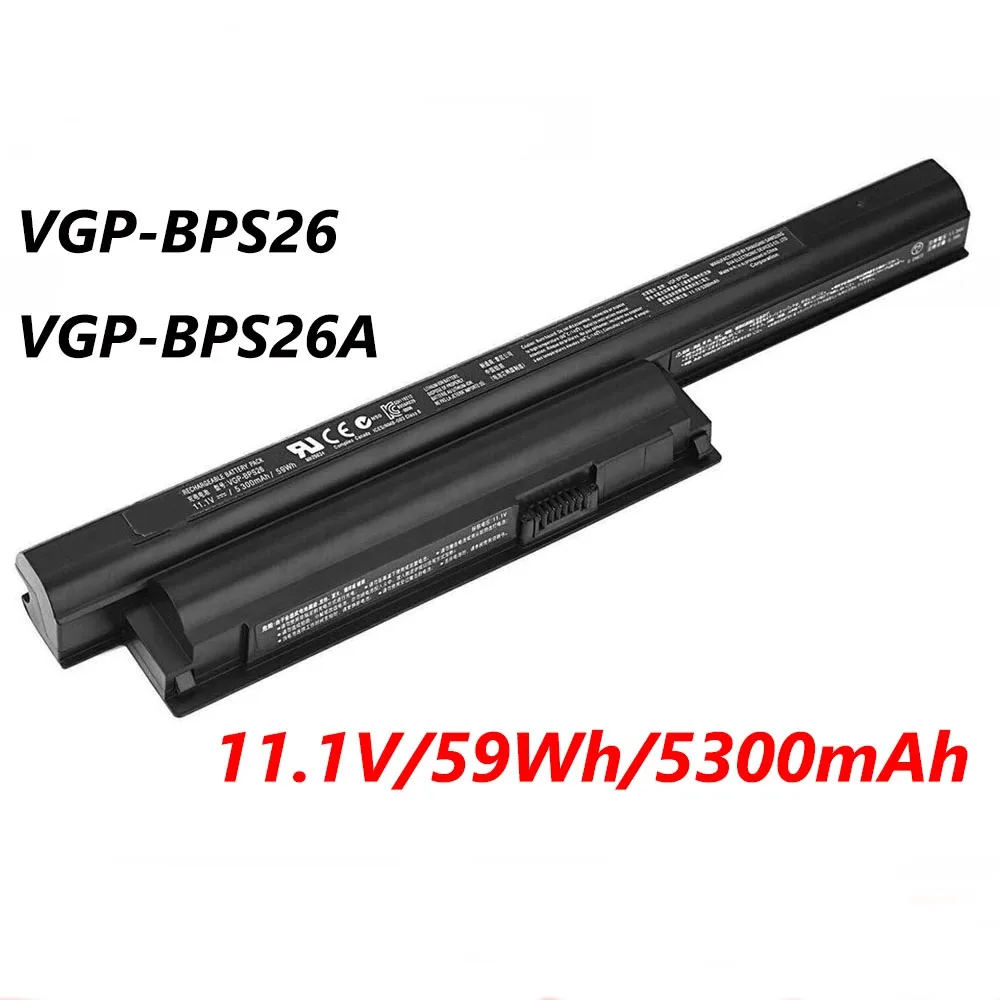 VGP-BPS26 VGP-BPS26A 11.1V 59Wh Laptop Battery For Sony AVIO SVE14A SVE141 SVE15 SVE17 VPC-CA VPC-CB VPC-EG Series