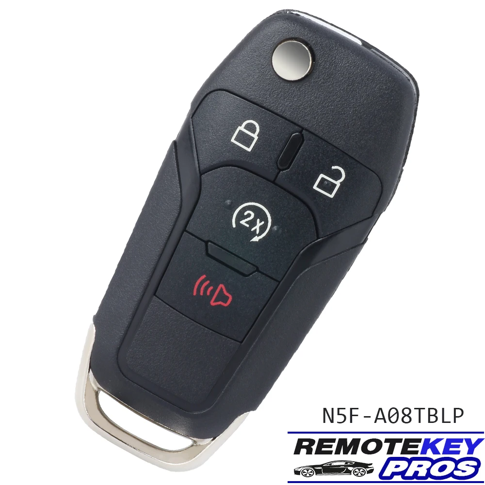 

DIYKEY 164-R8337 N5F-A08TBLP for Ford F-150 F-250 F350 F450 F550 2023 2024 Fob Flip Remote Control Car Key 4 Buttons 434MHz