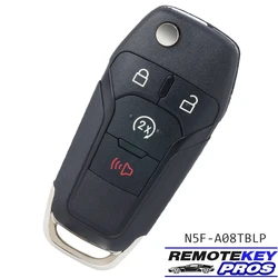 DIYKEY 164-R8337 N5F-A08TBLP do Ford F-150 F-250 F350 F450 F550 2023 2024 Fob Flip Remote Control Car Key 4 Buttons 434MHz