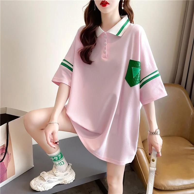

Neck T Shirt For Women Graphic Baggy Woman Button Tshirt Korean Reviews Clothes Fashion 2025 High Quality Basic Many Style