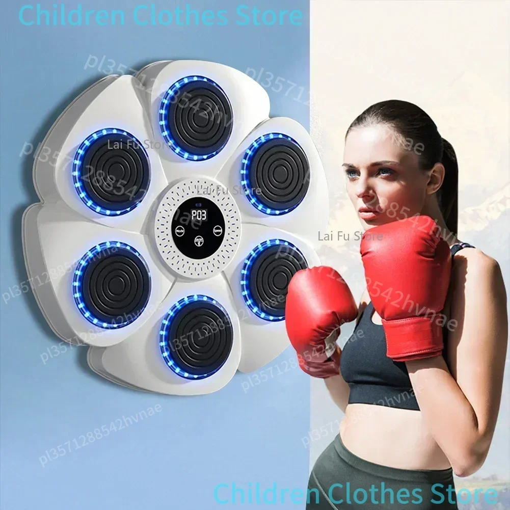 Picture 3: Music Boxing Machine Smart Bluetooth-Compatible Boxing Pads Workout Wall Target Punching Training Equipment for Home Exercise