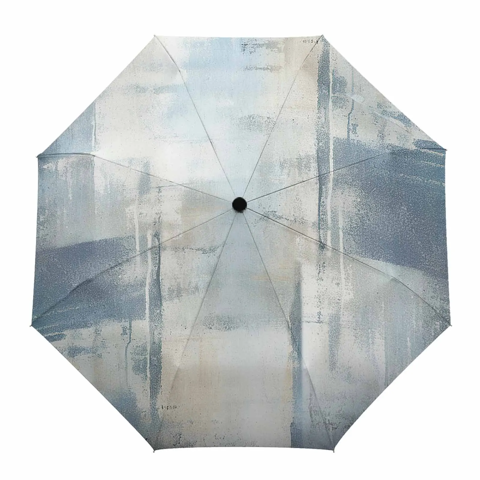 Texture Gradient Abstract Minimalism Outdoor Beach Printed Rain Umbrella for Women Fully-automatic Foldable Sun Umbrella