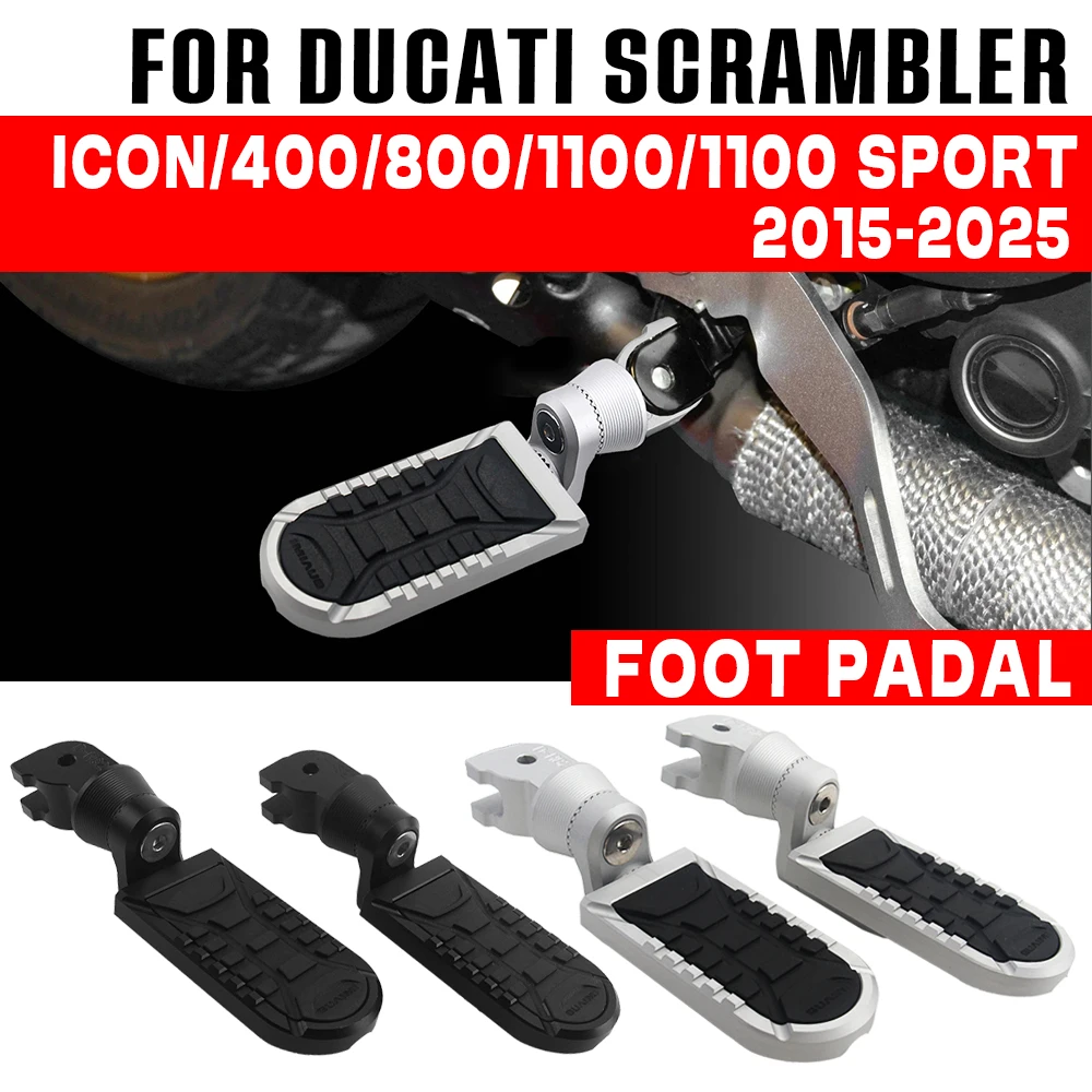 

Для Ducati SCRAMBLER 400 800 1100sport pro Icon Dark Full Throttle 2014-2025 подножка водителя мотоцикла подставка для ног колышки часть