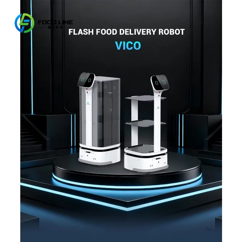 Customized Intelligent Food Delivery Robot with Voice Control Autonomous Navigation 50kg Payload 12h Runtime for Restaurants