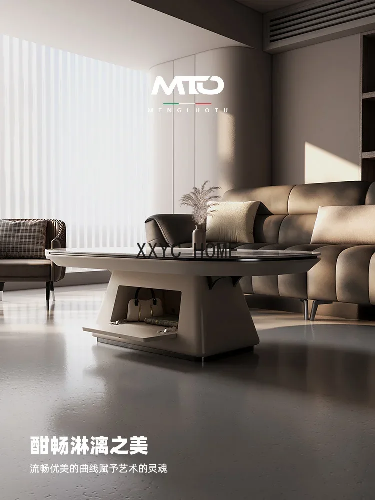 

Oval Tea Table Living Room Home Modern Simple Small Apartment Designer