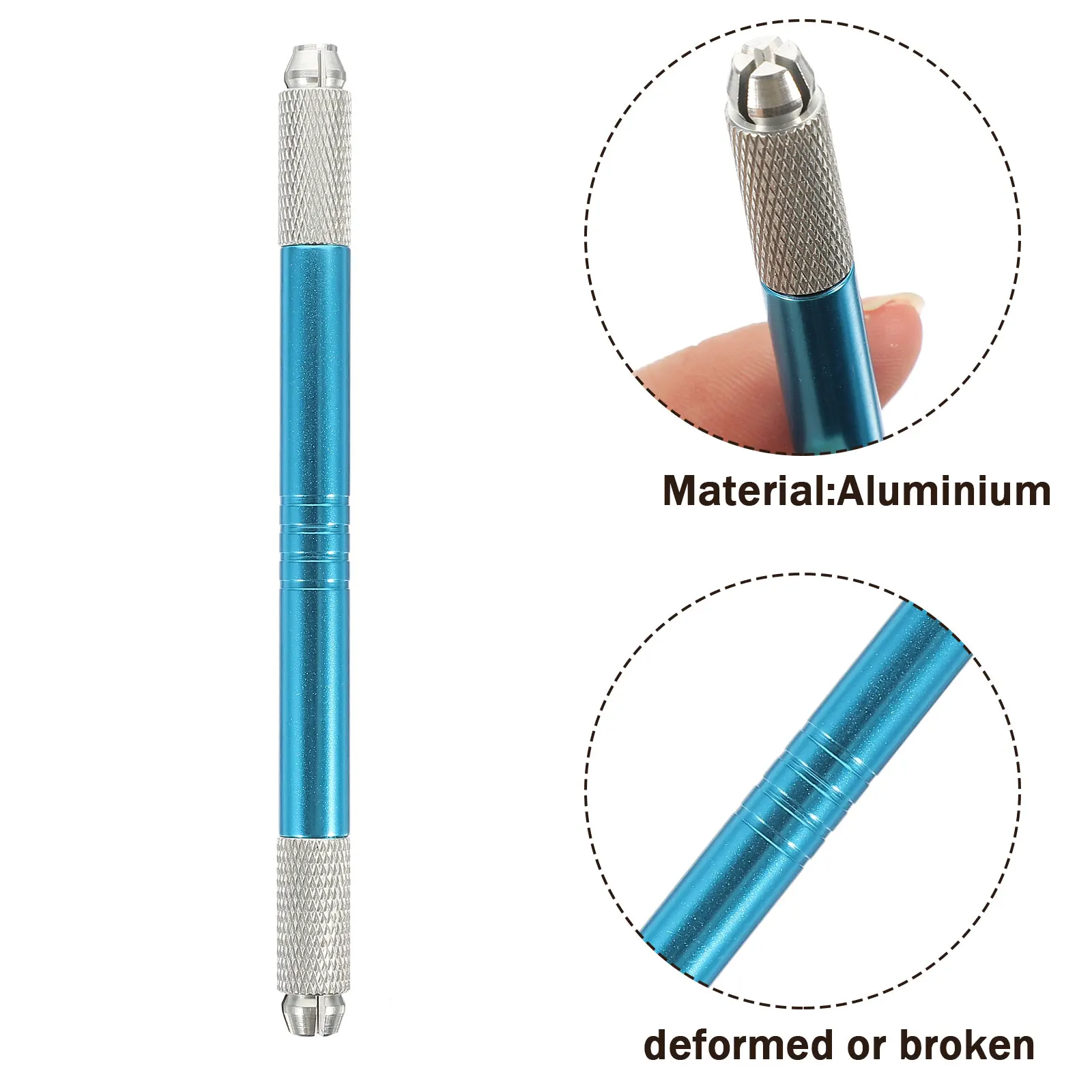 

Eyebrow Tattooing Pen Dual Head Microblading Tool Professional Grade for Skilled Practitioners Rhinestone Finish