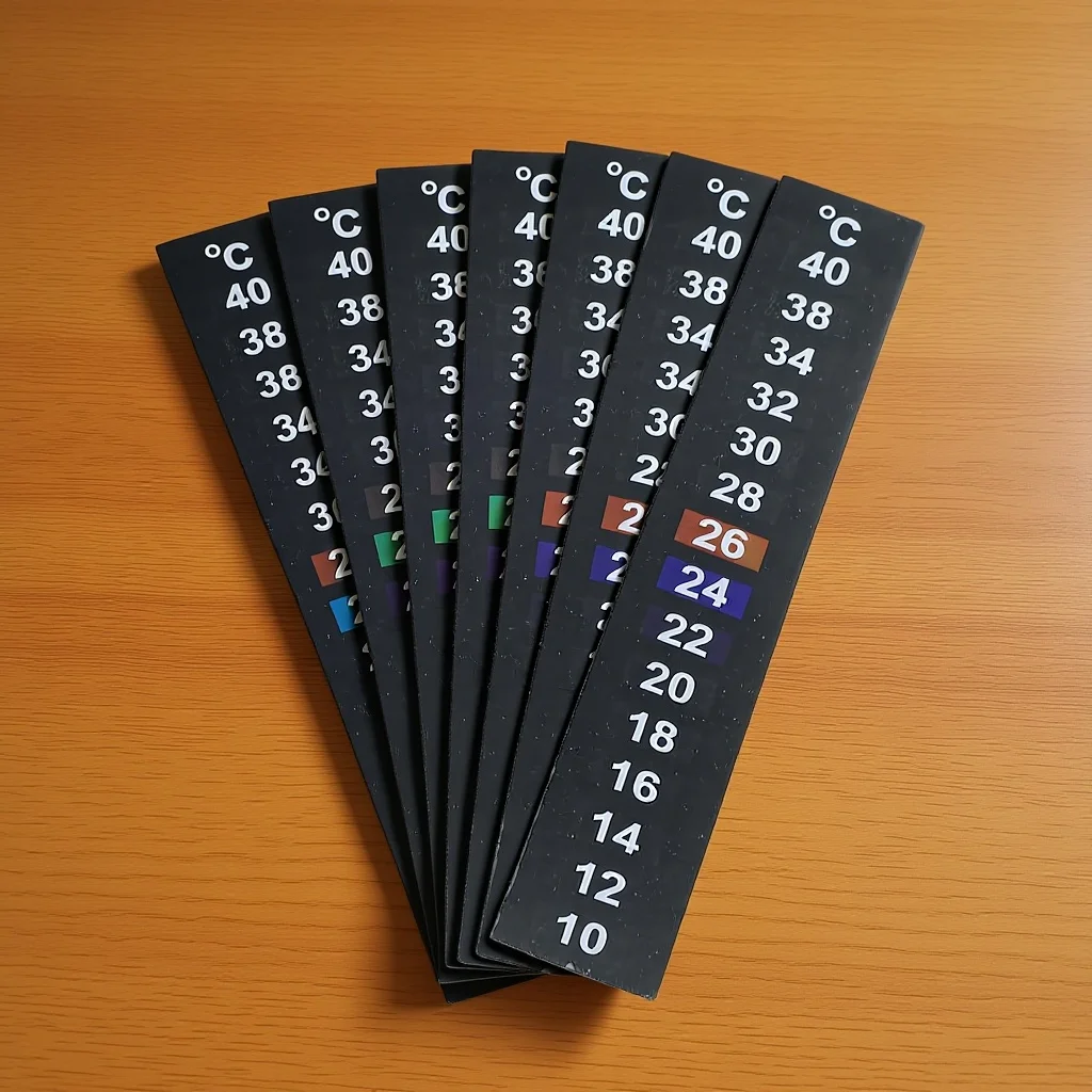 

5 Pcs Aquarium Lcd Thermometer Patch Testing Strips Stickers Adhesive Fish Tank Temperature Brewing