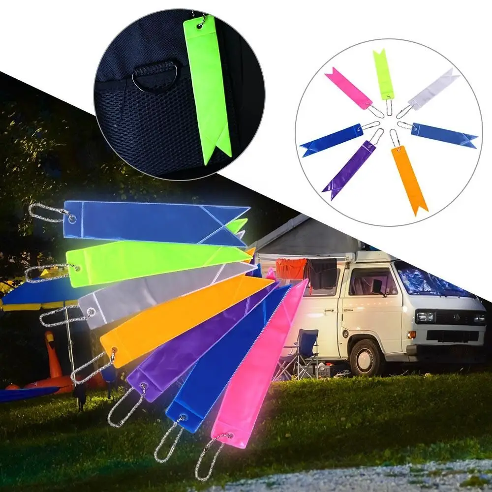 

Pendant Bag Keychain Auto Decoration Adults Children Reflective Keychains Reflective Pendant Reflective Strip Car Keyrings