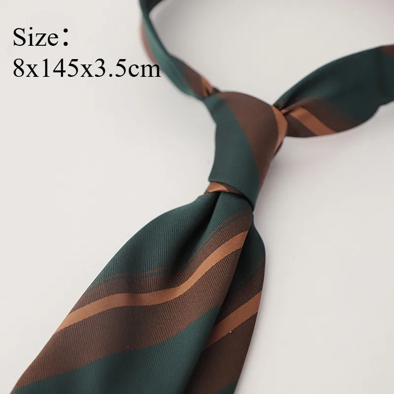 Vintage Striped 8CM Formal Suit Necktie, Elegant Men Business Professional Suit Accessory For Office Wedding And Banquet Events