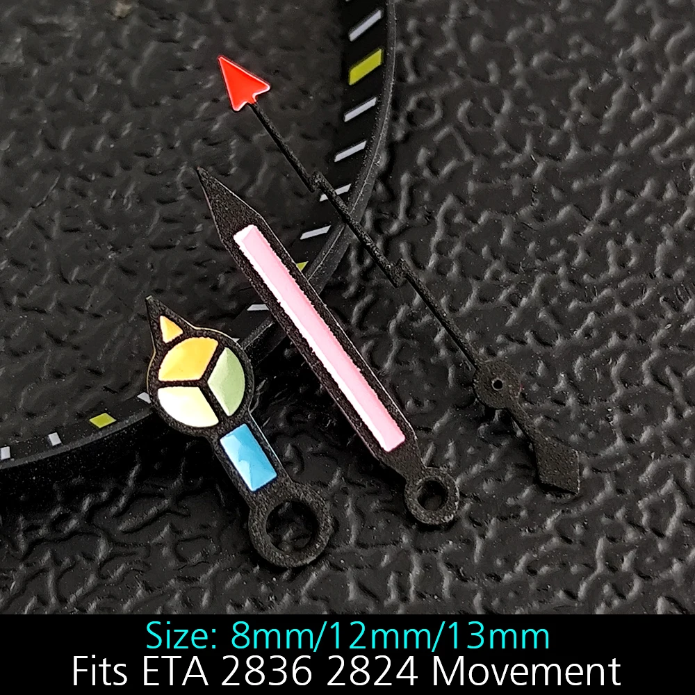 Uhrzeiger Grün/Blau Leuchtende Zeiger Passend für NH35/ETA2824/Miyota8285 Uhrwerke Zubehör Armbanduhrenteile für Herren NH35 Zeiger – Detail 9