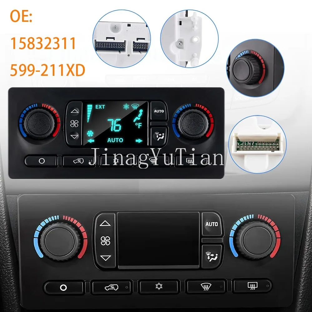 

Air Conditioning Heater Climate Control Module Switch for Cadillac Escalade Chevrolet Silverado Tahoe GMC Sierra Yukon 2005-2007